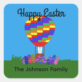 バニーホットエアバルーン#2シール スクエアシール