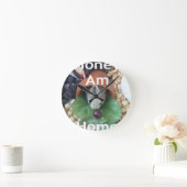 バニーホームハニーアムホーム ラウンド壁時計 (ホーム)