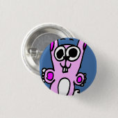 バニーボタン 缶バッジ (正面&裏面)