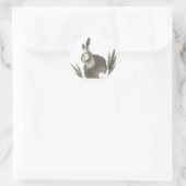 バニーボンボンシール ラウンドシール (バッグ)