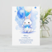 バニーボーイファースト誕生日招待状 招待状 (スタンド正面)