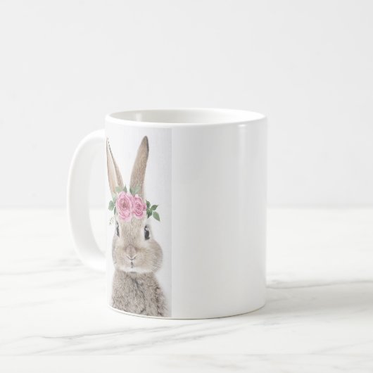 バニーマグフラワークラウン コーヒーマグカップ (正面左)