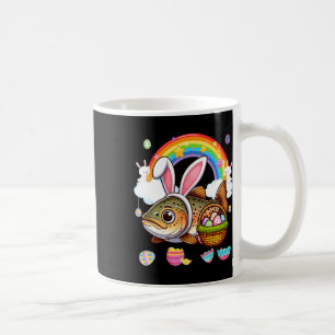バニーマス魚イースター狩り卵バスケットカラー コーヒーマグカップ