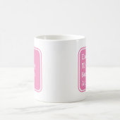 バニーママおもしろいことわざ |ピンク コーヒーマグカップ (中央)