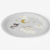 バニームーンスタークラウドベビーシャワー ペーパープレート (アングル)