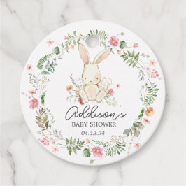 バニーメッセージカード、ウサギメッセージカード フェイバータグ