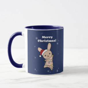 バニーメリークリスマスウィンターアニマルウサギコーヒー マグカップ
