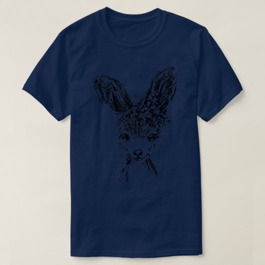 バニーモチーフラビット齧歯動物ウサギ87 Tシャツ (デザイン正面)