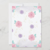 バニーユニコーン誕生日招待状バニー誕生日 招待状 (裏面)