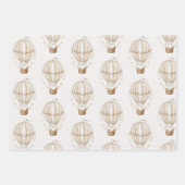 バニーユニセックスラッピング紙ベビー ラッピングペーパーシート (正面3)