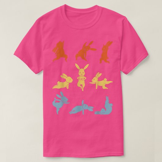 バニーヨガウサギ飼育者獣医ズーキーパー Tシャツ (デザイン正面)