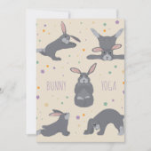 バニーヨガ 招待状 (正面)