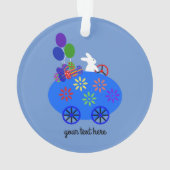 バニーライディングエッグカー#3オーナメント オーナメント (裏面)