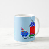 バニーライディングエッグカー#4マグ コーヒーマグカップ (正面右)