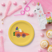 バニーライディングキャロットカー#2紙プレート ペーパープレート (パーティー)