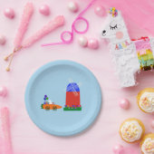 バニーライディングキャロットカー#4紙プレート ペーパープレート (パーティー)