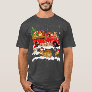 バニーライディングレッドトラッククリスマスメリークリスマス Tシャツ