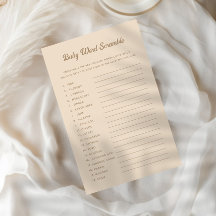 バニーライトベージュジェンダーベビー語スクランブルの表示