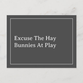 バニーラバーおもしろいの言い訳ザヘイ引用文 ポストカード