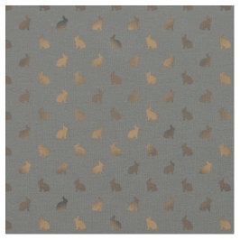 バニーラバーシルバー金ゴールド布 ファブリック