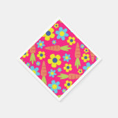 バニーラビットイースター春誕生日パーティー スタンダードカクテルナプキン (角)