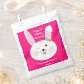 バニーラビットイースター春誕生日パーティー フェイバーバッグ (クリップ留めされた状態)