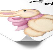 バニーラビットウィグルプリント ポスター (角)