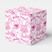 バニーラビットエッグパターンハッピーイースターボックス フェイバーボックス (裏面サイド)