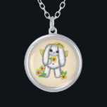 バニーラビットエンジェルネックレス シルバープレートネックレス<br><div class="desc">Bunny Rabbit Angel Necklace、Angelアパレル、Angel Tシャツ、ArtMuvzイラストレーションによるAngelギフト。マママママママママガエルTシャツ，パパ，子供，ベビー.クリスチャン・エンジェル・トートバッグ、誕生日、復活祭とクリスマスプレゼント、マグカップ、帽子。PAngelの贈り物は、自然で宗教的または世俗的であり、すべての予算のために見つけることができる。天使の贈り物は、私たちみんな愛され気にて、常に希望があることを思い出させる。あなたの人生の天使の恋人が感謝し、感謝する何かであることを確かめ楽しむなさい。やっぱり数え考える！</div>