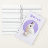バニーラビットオンラベンダーキュート ノートブック (内側)