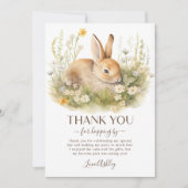 バニーラビットガールバースデーパーティー サンキューカード (正面)