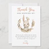 バニーラビットガールバースデーパーティー サンキューカード (正面)