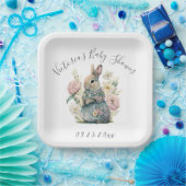 バニーラビットガールベビーシャワー紙プレート ペーパープレート (パーティー)