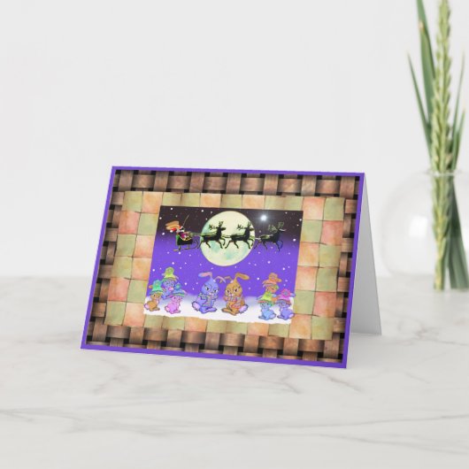 バニーラビットクリスマスカード シーズンカード (正面)