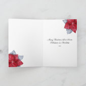 バニーラビットクリスマスツリーシーンカード カード (内部)