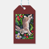 バニーラビットクリスマスベリーフローラトゥルブライト ギフトタグ (正面)