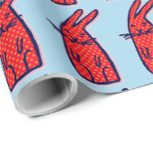 バニーラビットクリスマス又は誕生日包装紙 ラッピングペーパー (ロールコーナー)