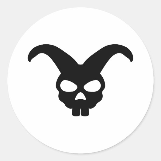 バニーラビットスカル ラウンドシール (正面)