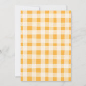 バニーラビットデイジーフラワーガーデンベビーシャワー 招待状 (裏面)