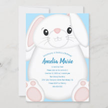 バニーラビットバースデーパーティーブルー