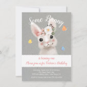 バニーラビットバースデーパーティー 招待状 (正面)