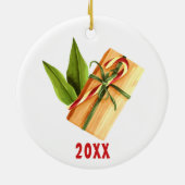 バニーラビットパーソナライズされたオーナメント セラミックオーナメント (裏面)