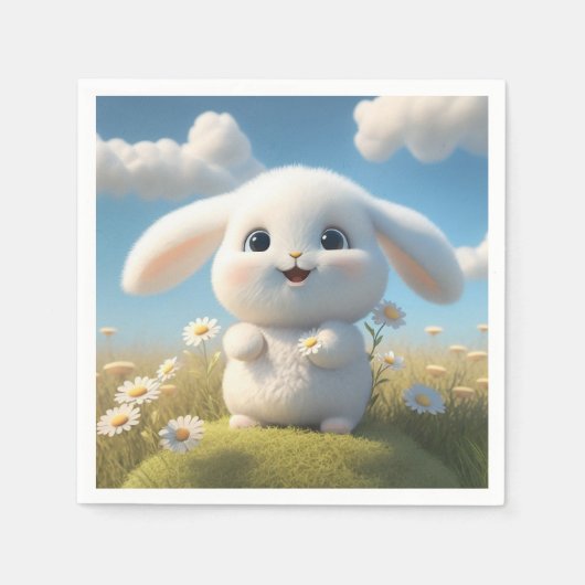 バニーラビットパーティー スタンダードカクテルナプキン (正面)