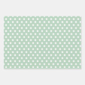 バニーラビットファミリーニンジンと斑模様 ラッピングペーパーシート (正面2)