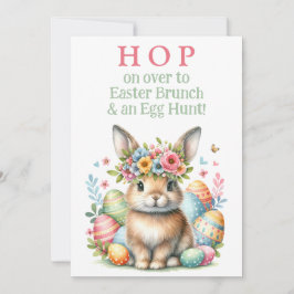 バニーラビットブランチとイースターエッグ狩り招待状 招待状