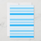 バニーラビットブルーボーイベビーシャワー招待状 招待状 (裏面)