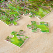 バニーラビットヘアウェットランズキュート自然ブラウン ジグソーパズル (側面)