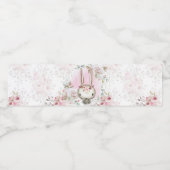 バニーラビットベイビーシャワーウォーターボトルラベル ペットボトルラベル (シングルラベル)