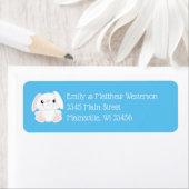 バニーラビットベイビーシャワーウッドランド ラベル (インサイチュ)