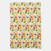 バニーラビットベジタブル農家 キッチンタオル (縦)